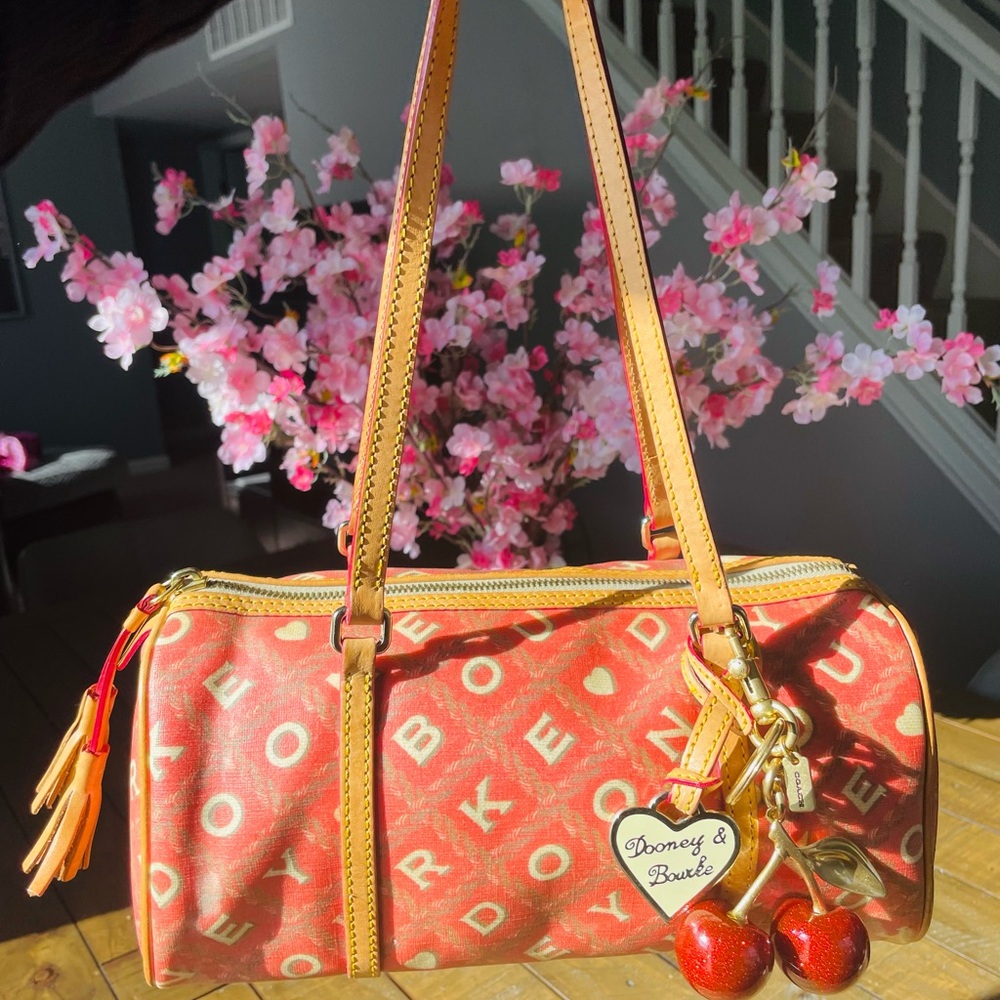 Vintage Y2K Dooney & Bourke Red Barrel Bag
